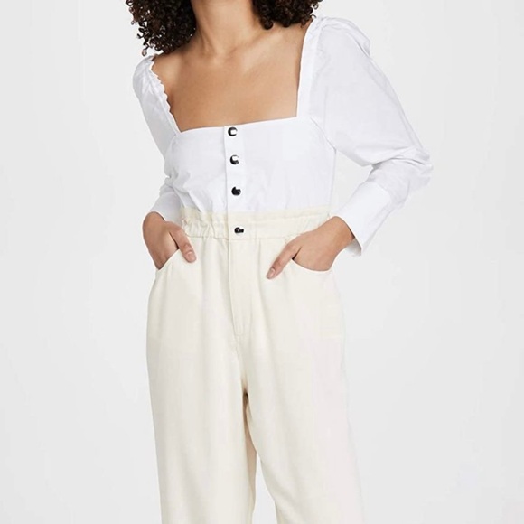 WEWOREWHAT WIDE-LEG SHIRT JUMPSUIT - Picture 3 of 13